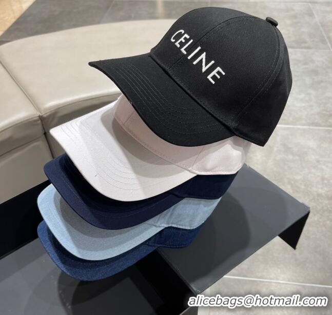 Market Sells Celine Baseball Hat C42003 Deep Blue 2023