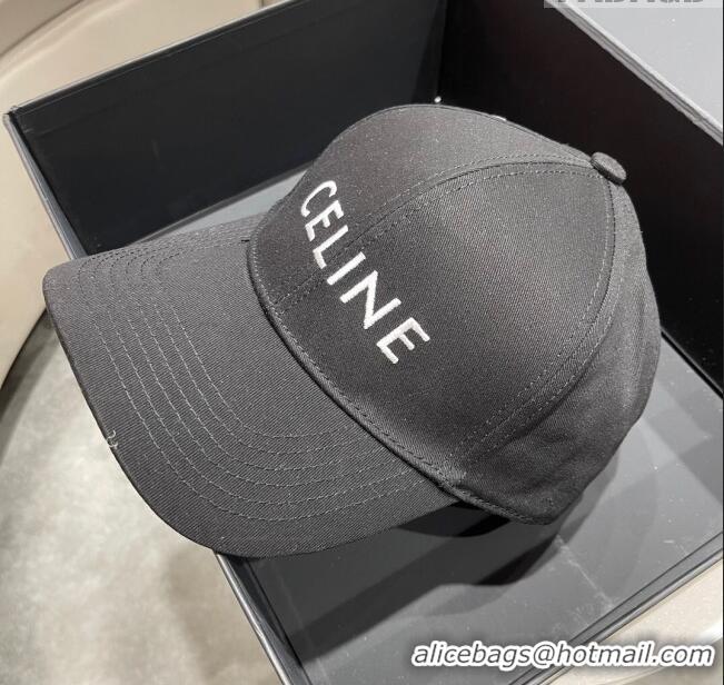 Luxurious Cheap Celine Baseball Hat C42002 Black 2023