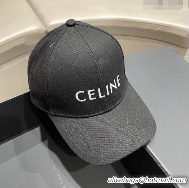 Luxurious Cheap Celine Baseball Hat C42002 Black 2023