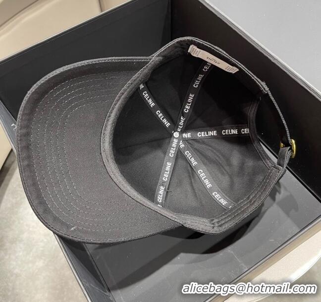 Luxurious Cheap Celine Baseball Hat C42002 Black 2023