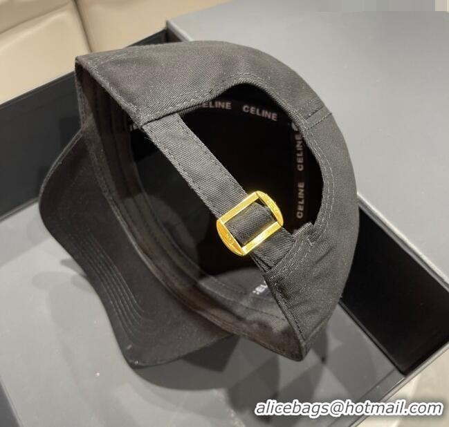 Luxurious Cheap Celine Baseball Hat C42002 Black 2023