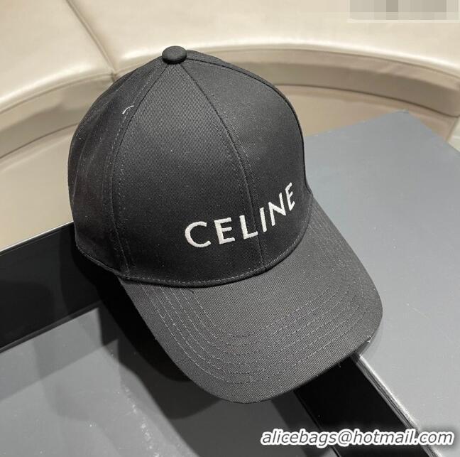 Luxurious Cheap Celine Baseball Hat C42002 Black 2023