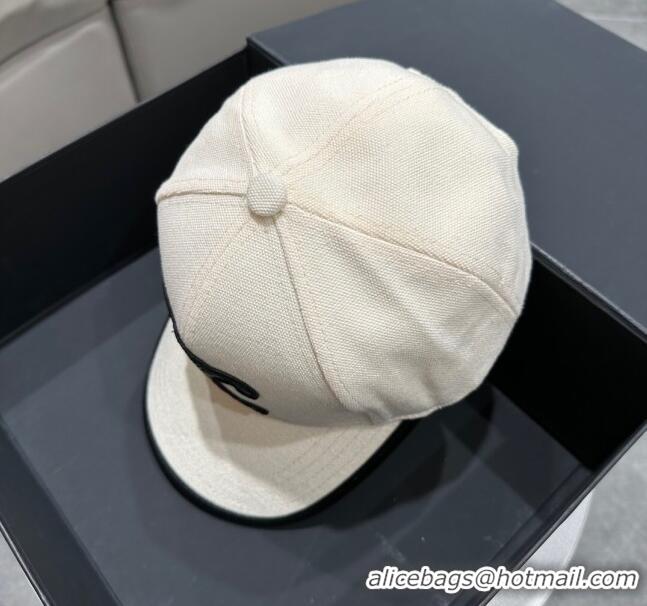 Popular Style Celine Baseball Hat C42420 White/Black 2023