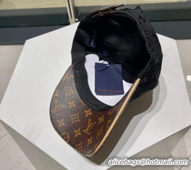 Reasonable Price Louis Vuitton Baseball Hat 0105 Black/Brown 2023