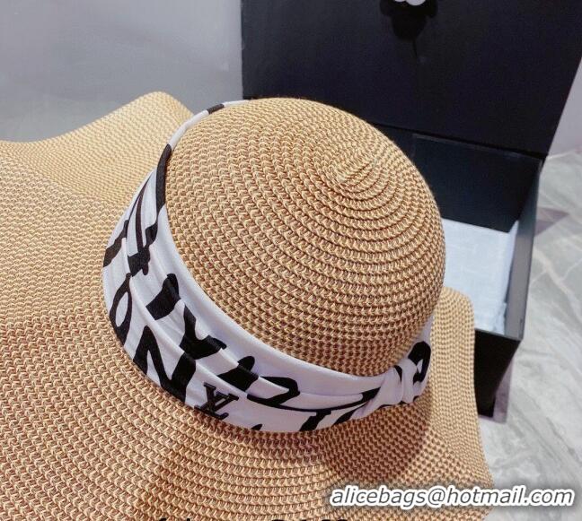 New Fashion Louis Vuitton Wide Brim Straw Hat 021640 2023