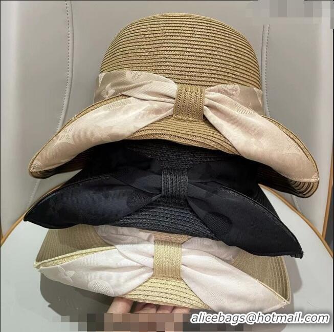 Cheapest Louis Vuitton Straw Bucket Hat 021655 Khaki 2023