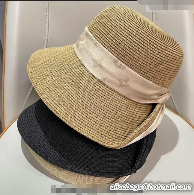 Cheapest Louis Vuitton Straw Bucket Hat 021655 Khaki 2023