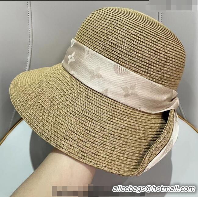 Cheapest Louis Vuitton Straw Bucket Hat 021655 Khaki 2023