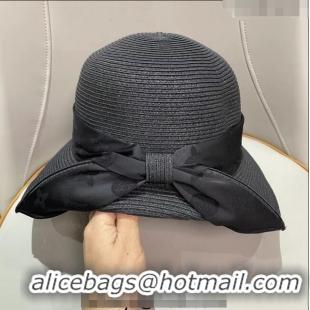 Top Quality Louis Vuitton Straw Bucket Hat 021655 Black 2023