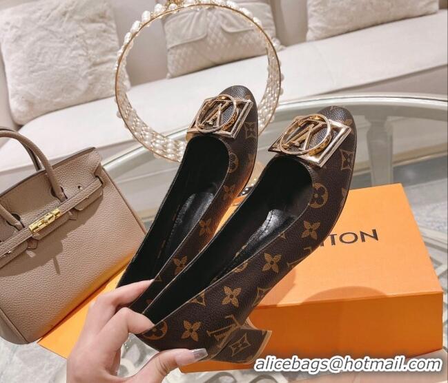 Classic Hot Louis Vuitton Madeleine Pumps 4.5cm in Monogram Canvas Brown 122735