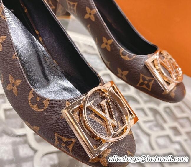 Classic Hot Louis Vuitton Madeleine Pumps 4.5cm in Monogram Canvas Brown 122735