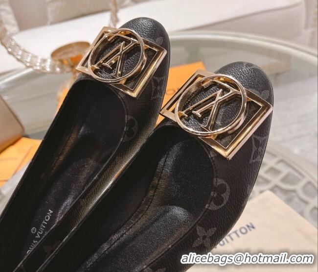 Good Quality Louis Vuitton Madeleine Pumps 4.5cm in Monogram Canvas Black 2122736