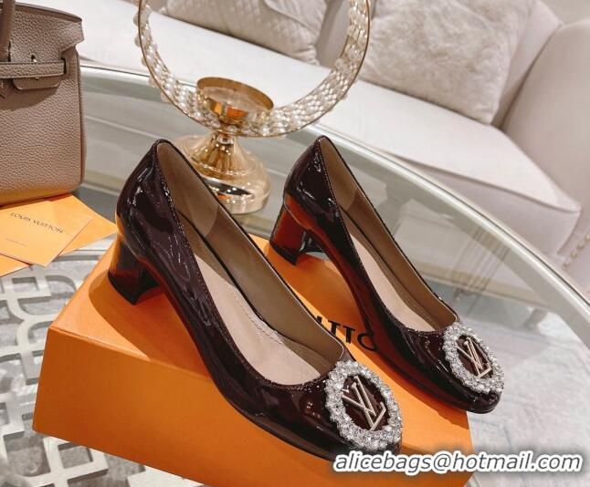 Pretty Style Louis Vuitton Madeleine Flat Ballerinas/Pumps in Patent Leather with Crystal 2122739