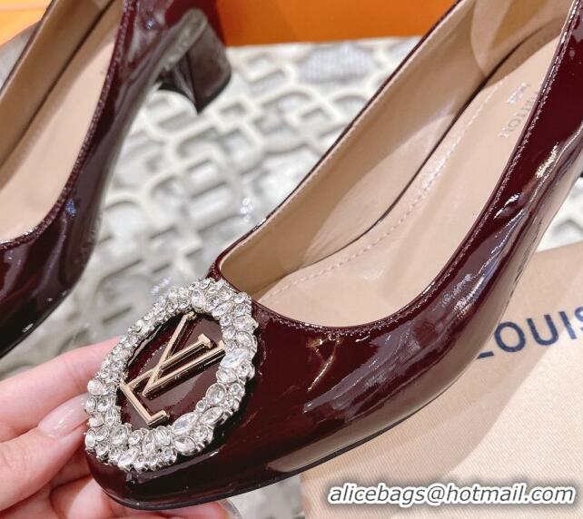 Pretty Style Louis Vuitton Madeleine Flat Ballerinas/Pumps in Patent Leather with Crystal 2122739