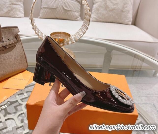 Pretty Style Louis Vuitton Madeleine Flat Ballerinas/Pumps in Patent Leather with Crystal 2122739