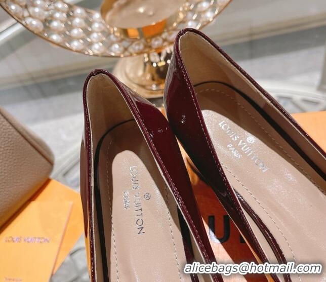 Pretty Style Louis Vuitton Madeleine Flat Ballerinas/Pumps in Patent Leather with Crystal 2122739