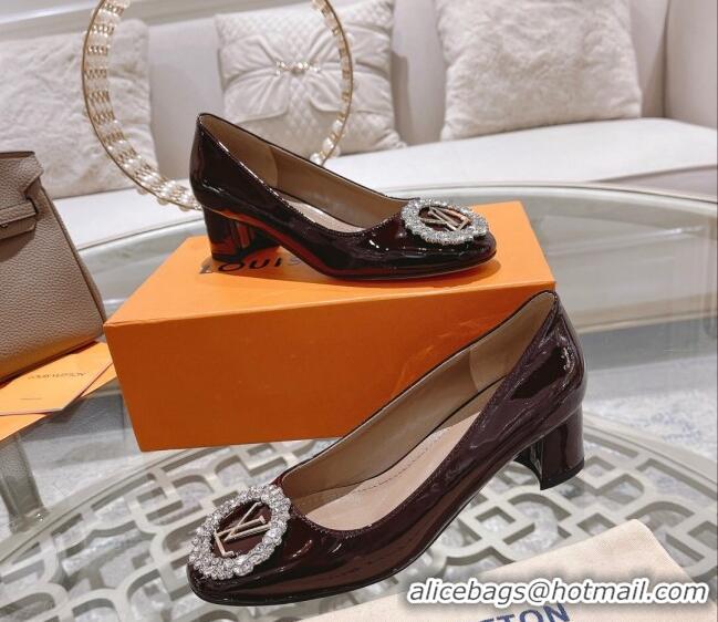 Pretty Style Louis Vuitton Madeleine Flat Ballerinas/Pumps in Patent Leather with Crystal 2122739