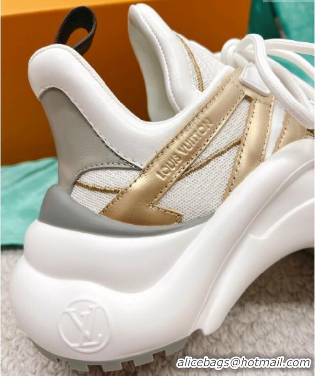 Best Price Louis Vuitton LV Archlight Sneakers White/Gold/Grey 1AAVXW 3013026