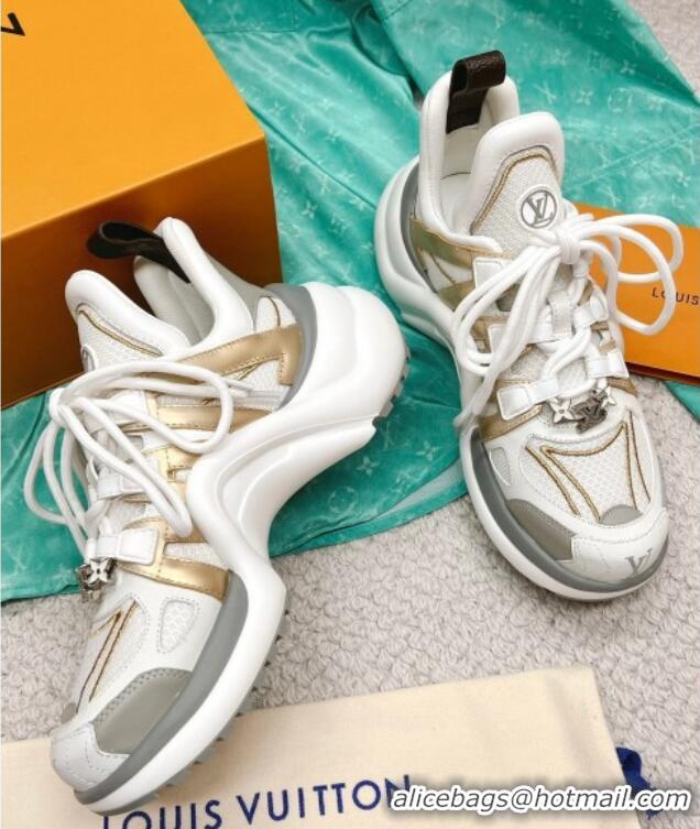 Best Price Louis Vuitton LV Archlight Sneakers White/Gold/Grey 1AAVXW 3013026