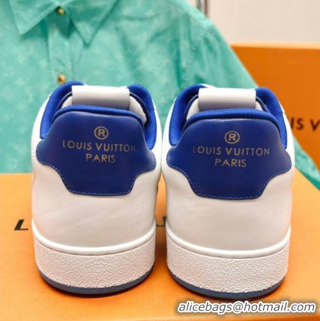 Hot Style Louis Vuitton Men's Rivoli Sneakers White/Blue 013031