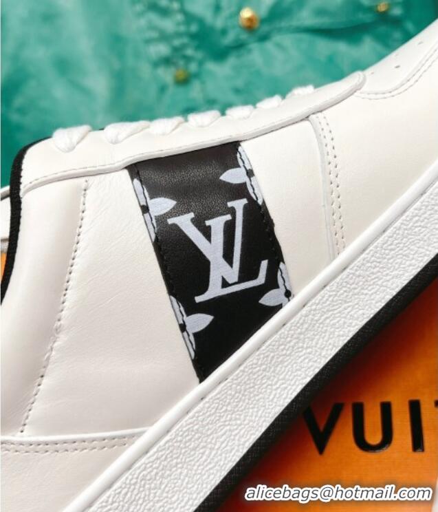 Stylish Louis Vuitton Men's Rivoli Sneakers White/Black 013033