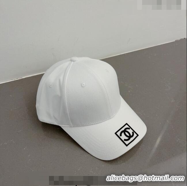 Good Product Chanel Baseball Hat C040703 White 2023