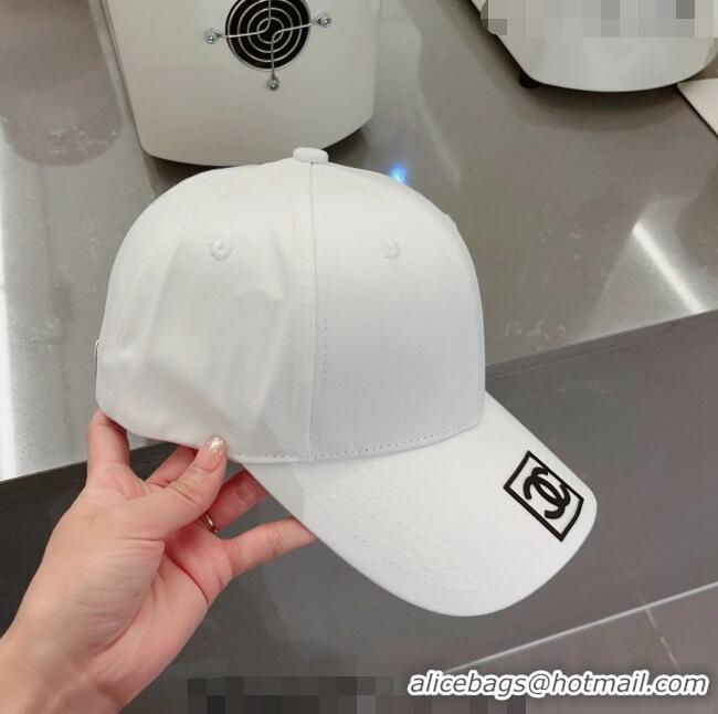 Good Product Chanel Baseball Hat C040703 White 2023