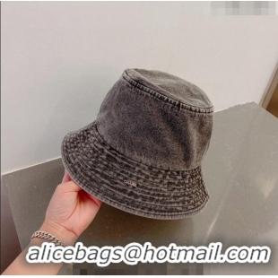 Most Popular Chanel Denim Bucket Hat 040702 Grey 2023