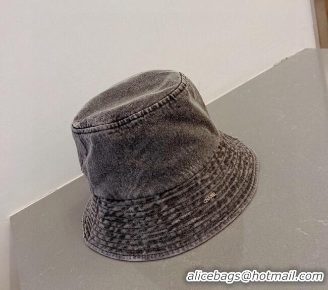 Most Popular Chanel Denim Bucket Hat 040702 Grey 2023