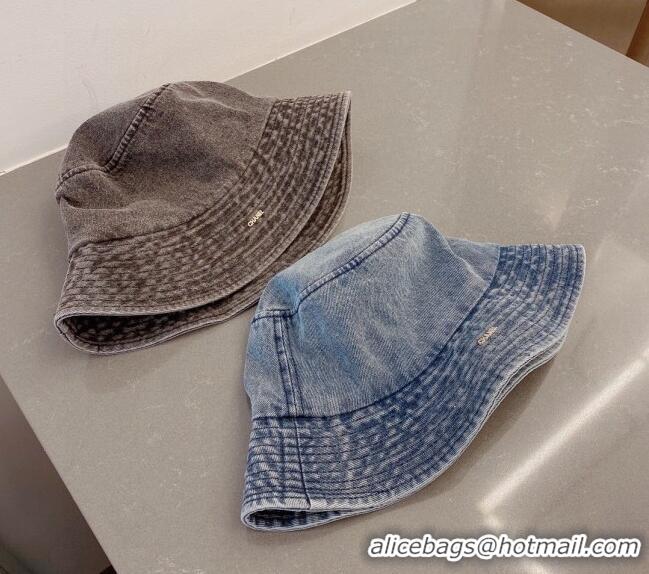 Most Popular Chanel Denim Bucket Hat 040702 Grey 2023