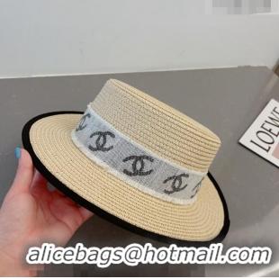 Cheapest Chanel Straw Hat with CC Band 0407 Beige 2023