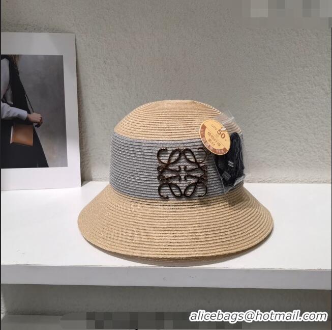 Best Price Loewe Bucket Straw Hat L021610 Beige 2023