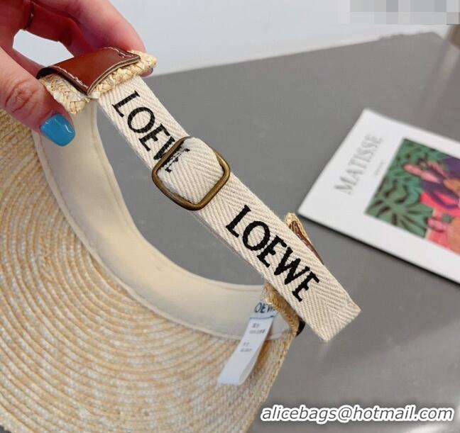 Super Quality Loewe Gate Visor Straw Hat 0311 Beige/Brown 2023