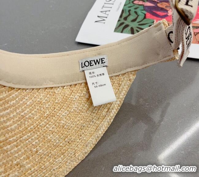 Super Quality Loewe Gate Visor Straw Hat 0311 Beige/Brown 2023