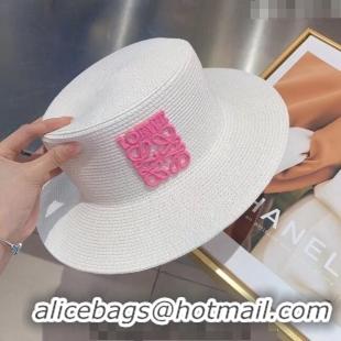 Popular Style Loewe Straw Hat 030813 White 2023