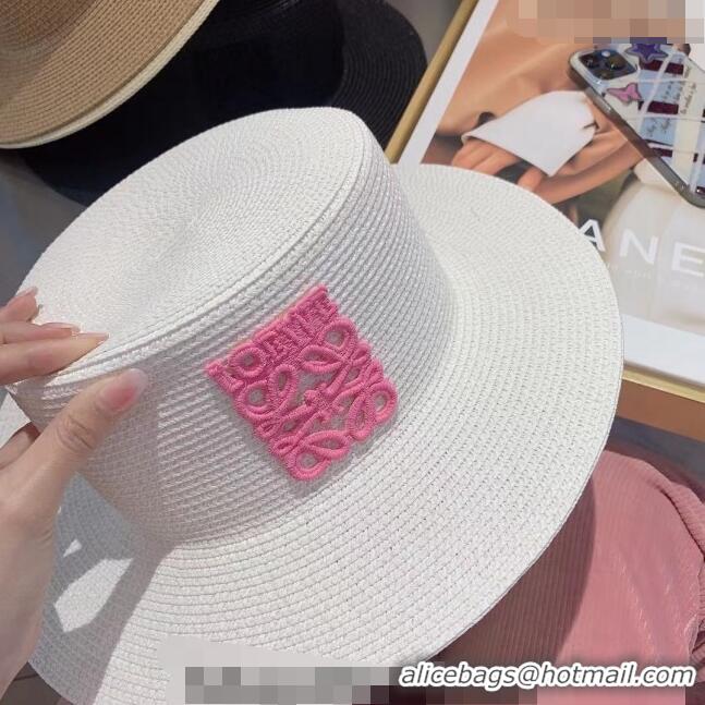 Popular Style Loewe Straw Hat 030813 White 2023