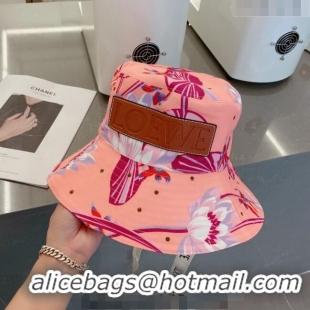 Buy Fashionable Loewe Print Bucket Hat 030808 Pink 2023