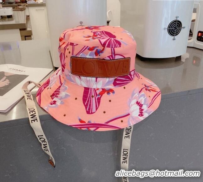 Buy Fashionable Loewe Print Bucket Hat 030808 Pink 2023