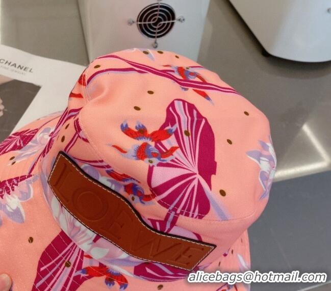 Buy Fashionable Loewe Print Bucket Hat 030808 Pink 2023