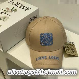 Buy Discount Loewe Anagram Baseball Hat L0407 Beige 2023