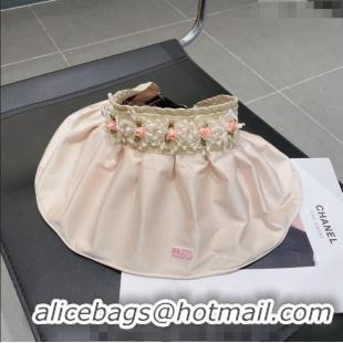 Shop Promotional Miu Miu Bloom Visor Hat MM3190 Light Pink 2023