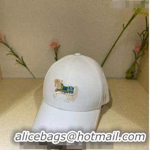 Shop Promotional Hermes Horse Baseball Hat 021613 White 2023