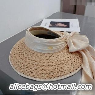 Reasonable Price Valentino VLogo Visor Straw Hat VA1650 Beige 2023