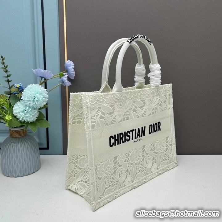 Super Quality MEDIUM DIOR BOOK TOTE Effect M1296ZSEL White