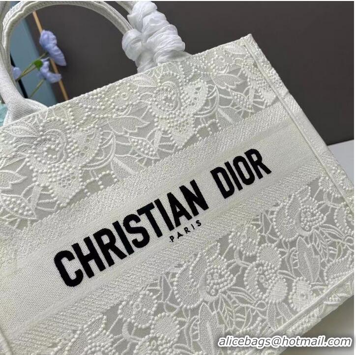 Super Quality MEDIUM DIOR BOOK TOTE Effect M1296ZSEL White