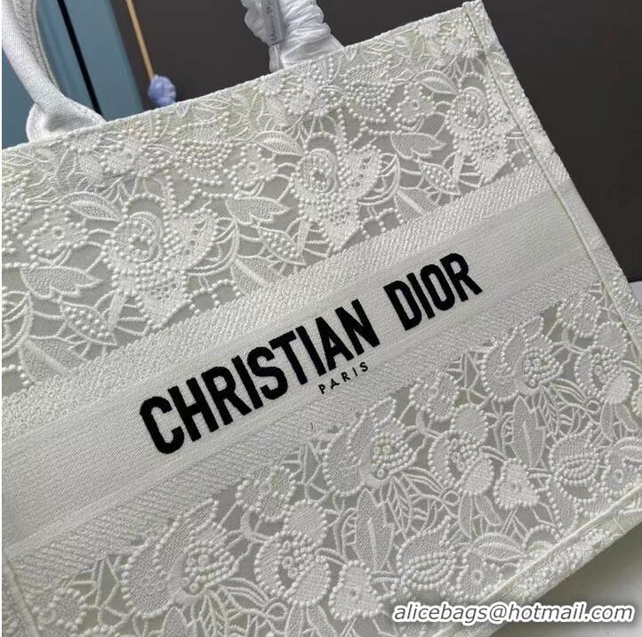 Top Quality LARGE DIOR BOOK TOTE Effect M1286ZSEL White