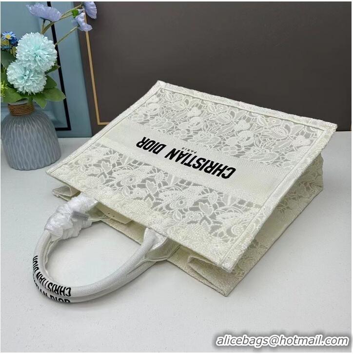 Top Quality LARGE DIOR BOOK TOTE Effect M1286ZSEL White