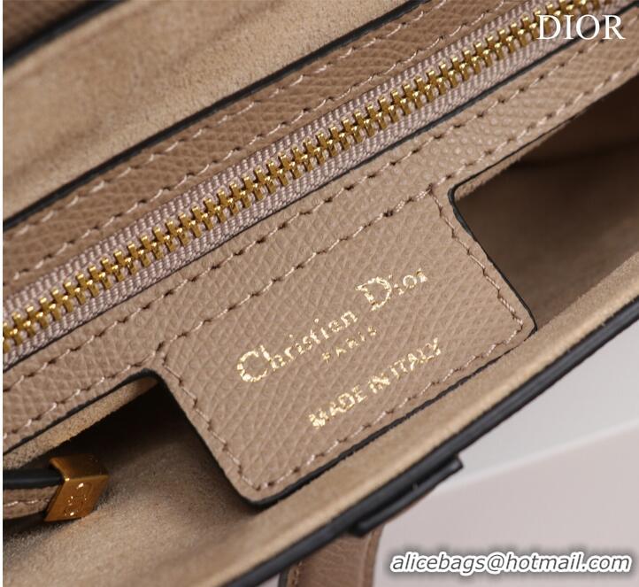 Top Quality DIOR SADDLE BAG WITH STRAP Sand Pink Grained Calfskin M0455CBA