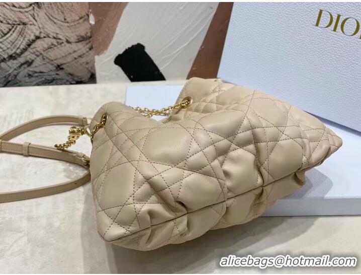 Reasonable Price MEDIUM DIOR AMMI BAG Sand Pink Supple Macrocannage Lambskin M22566F