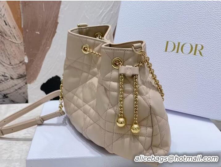 Reasonable Price MEDIUM DIOR AMMI BAG Sand Pink Supple Macrocannage Lambskin M22566F